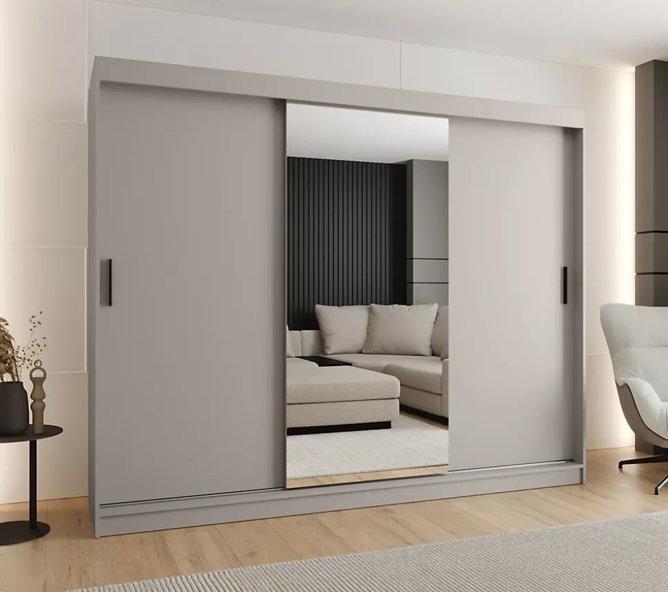 Armoire Rubino T1 a portes coulissante H. 200 x L. 250 x P. 62, 3 portes
