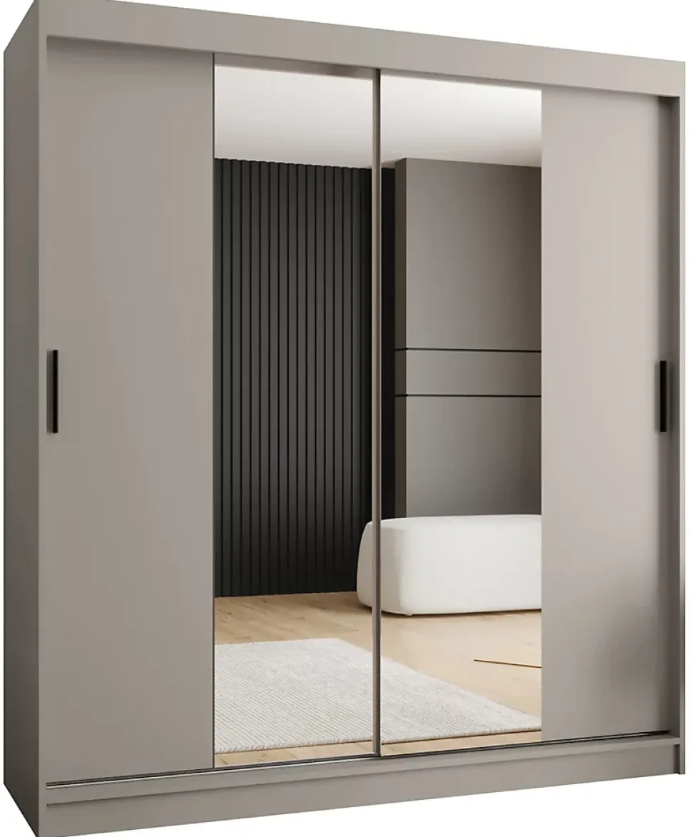 Armoire Rubino T1 a portes coulissante H. 200 x L. 180 x P. 62, 2 portes