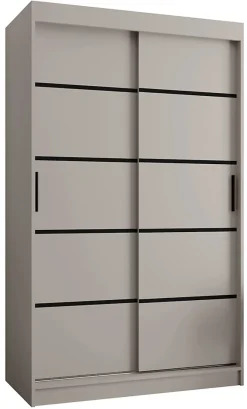 Armoire Rubino V1 a portes coulissante H. 200 x L. 120 x P. 62, 2 portes