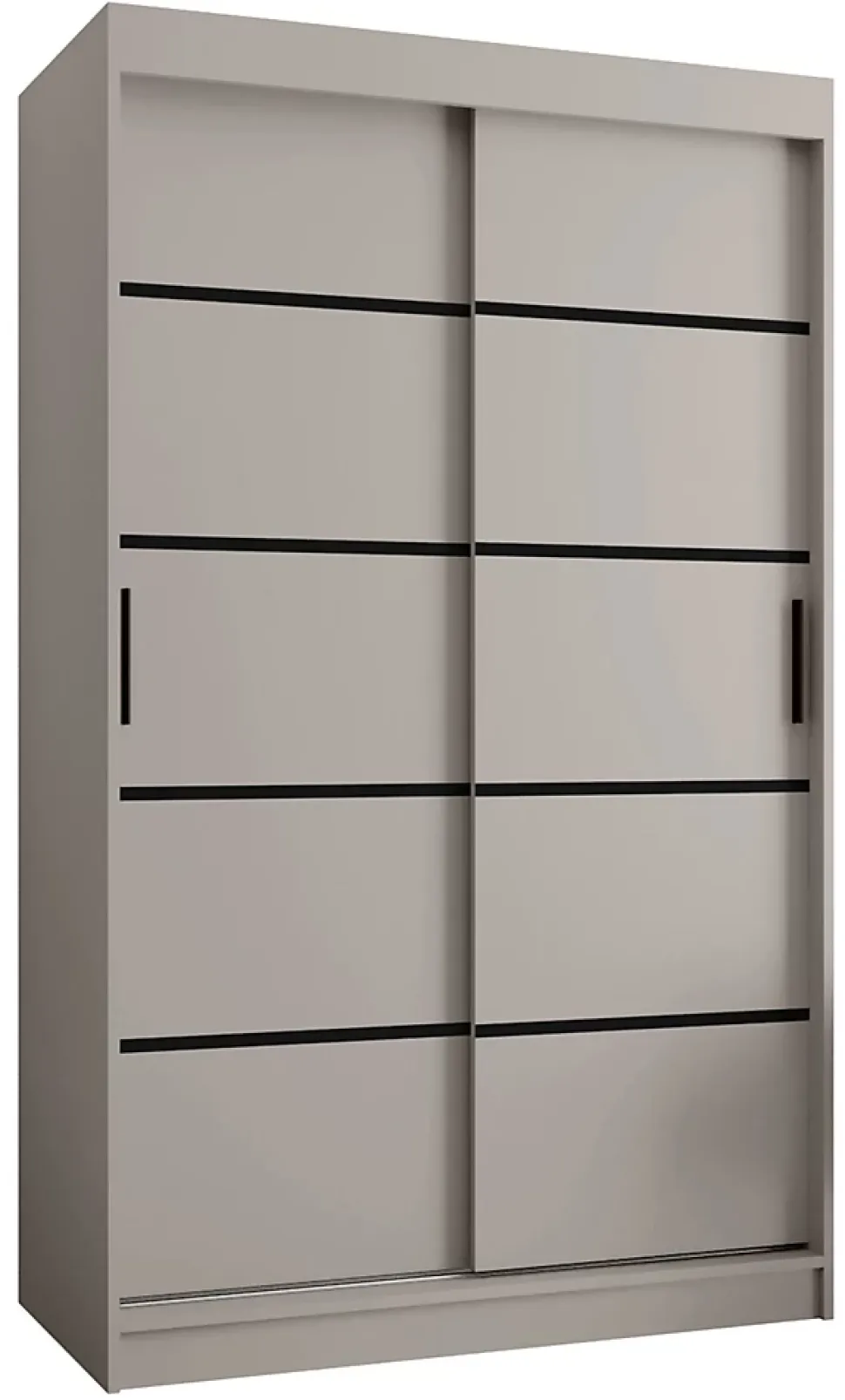 Armoire Rubino V1 a portes coulissante H. 200 x L. 120 x P. 62, 2 portes