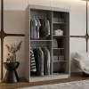 Armoire Rubino V2 a portes coulissante H. 200 x L. 120 x P. 62, 2 portes