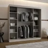 Armoire Rubino V4 a portes coulissante H. 200 x L. 200 x P. 62, 2 portes