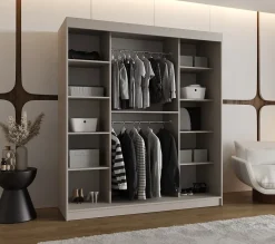 Armoire Rubino V1 a portes coulissante H. 200 x L. 180 x P. 62, 2 portes