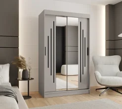 Armoire Rubino Y1 a portes coulissante H. 200 x L. 120 x P. 62, 2 portes