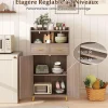 Armoire Salle de Bain avec Miroir HD Antibuée, avec Lumière LED Couleur,Luminosité Réglables,avec Double Porte et Étagères(Gris)