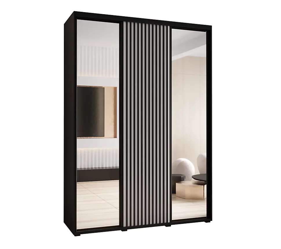 Armoire Sapporo 2 a portes coulissantes H. 205,2 x L. 170 x P. 45 3 portes