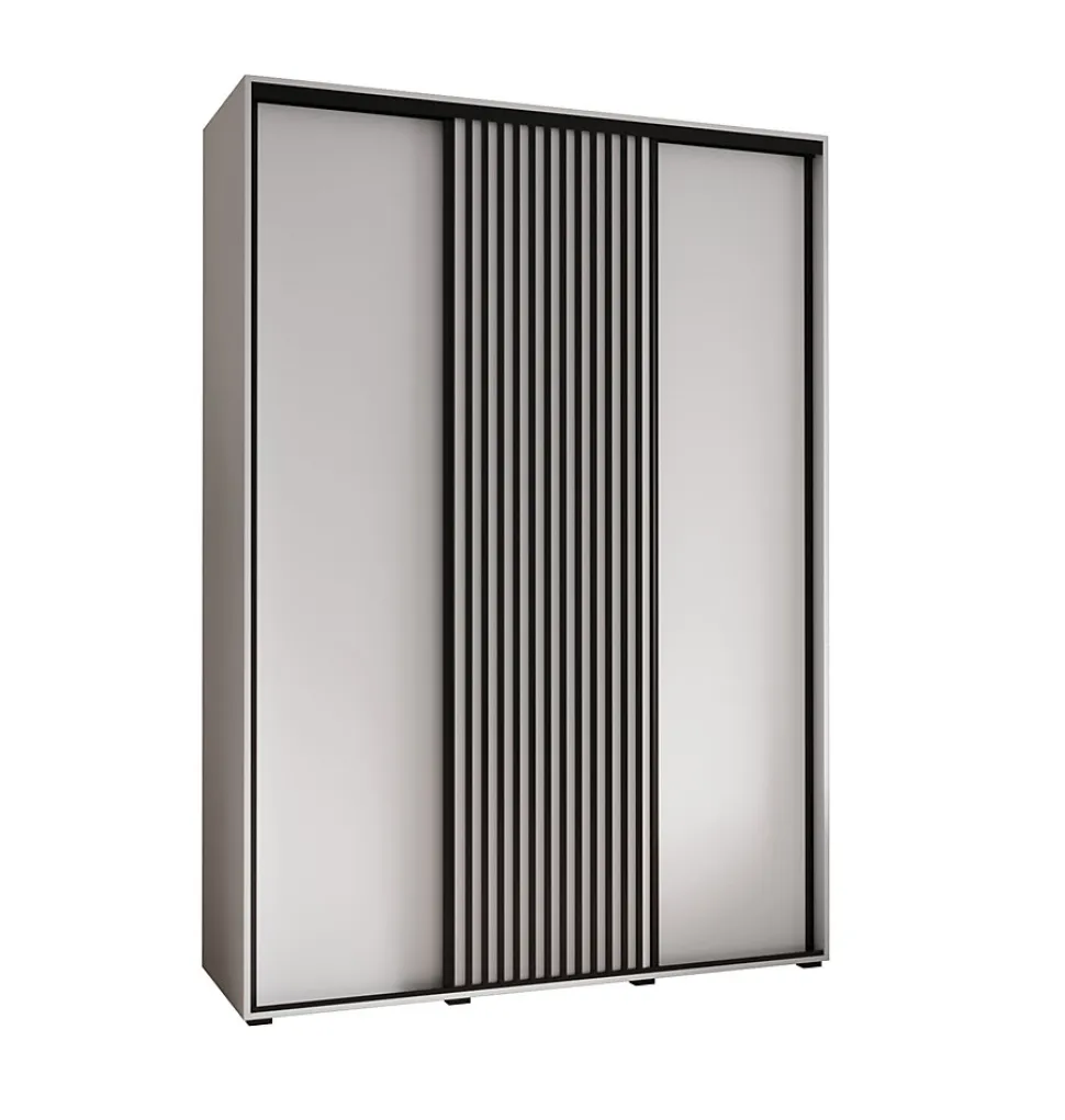 Armoire Sapporo 1 a portes coulissantes H. 205,2 x L. 180 x P. 45 3 portes