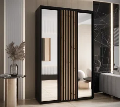 Armoire Sapporo 2 a portes coulissantes H. 205,2 x L. 150 x P. 45 3 portes