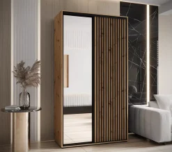 Armoire Sapporo 2 a portes coulissantes H. 205,2 x L. 140 x P. 45 2 portes