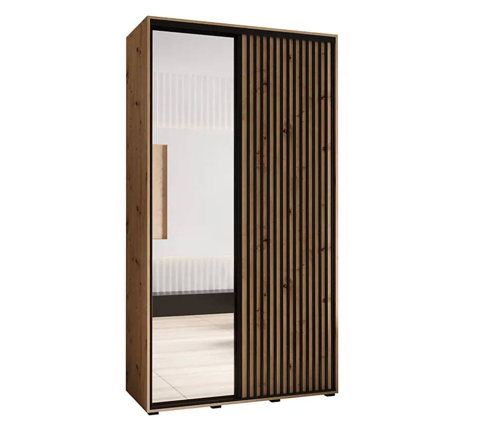 Armoire Sapporo 2 a portes coulissantes H. 205,2 x L. 140 x P. 45 2 portes