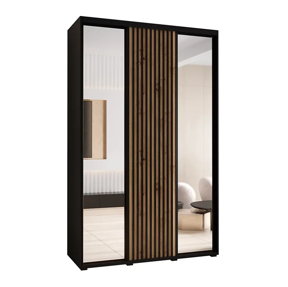 Armoire Sapporo 2 a portes coulissantes H. 205,2 x L. 160 x P. 45 3 portes