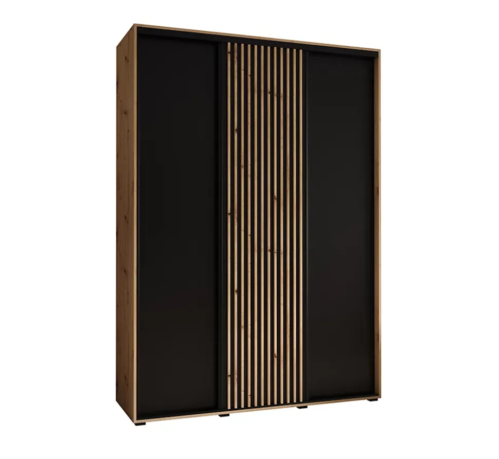 Armoire Sapporo 1 a portes coulissantes H. 205,2 x L. 170 x P. 45 3 portes
