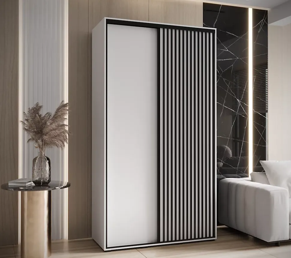 Armoire Sapporo 1 a portes coulissantes H. 205,2 x L. 140 x P. 60 2 portes