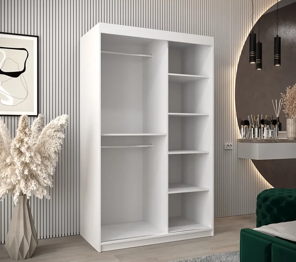 Armoire SEWILLA à portes coulissantes H. 200 x L. 120 x P. 62, 2 portes