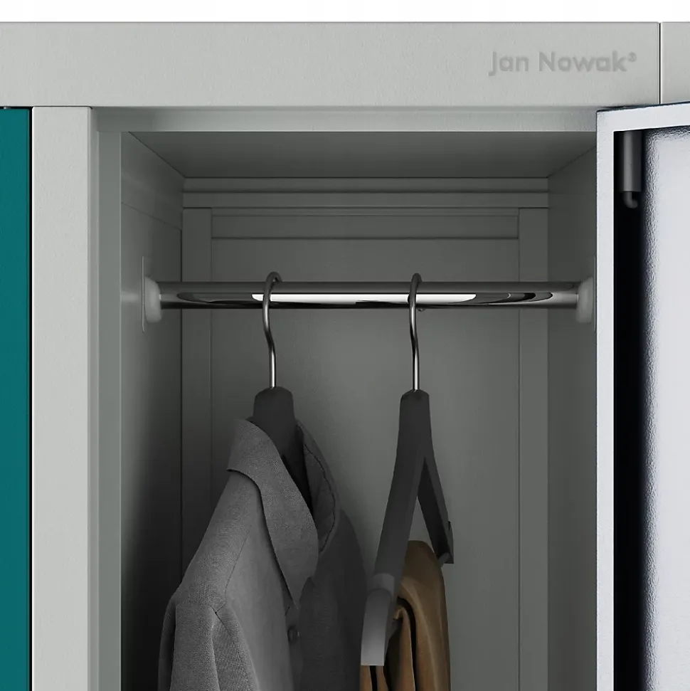 Armoire sociale à 10 portes BARTEK, 1360 x 1720 x 450 mm multicolore