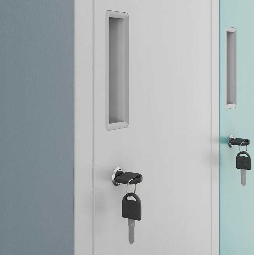 Armoire sociale à 10 portes BARTEK, 1360 x 1720 x 450 mm multicolore