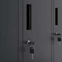 Armoire sociale à 10 portes BARTEK, 1360 x 1720 x 450 mm anthracite
