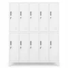 Armoire sociale à 10 portes BARTEK, 1360 x 1720 x 450 mm blanc