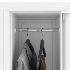 Armoire sociale à 10 portes BARTEK, 1360 x 1720 x 450 mm blanc