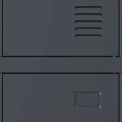Armoire sociale BHP IGOR, 900 x 1850 x 450 mm anthracite