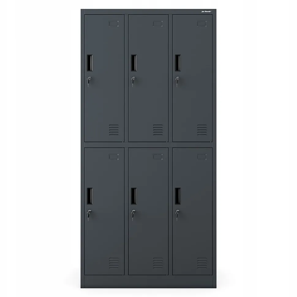 Armoire sociale BHP IGOR, 900 x 1850 x 450 mm anthracite