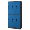 Armoire sociale BHP IGOR, 900 x 1850 x 450 mm bleu