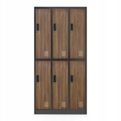 Armoire sociale BHP IGOR, 900 x 1850 x 450 mm bronze