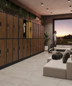 Armoire sociale BHP IGOR, 900 x 1850 x 450 mm bronze
