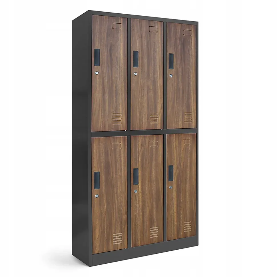 Armoire sociale BHP IGOR, 900 x 1850 x 450 mm bronze