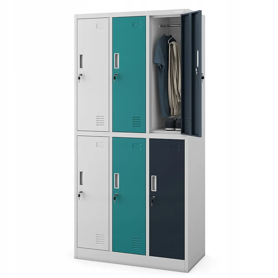 Armoire sociale BHP IGOR, 900 x 1850 x 450 mm multicolore