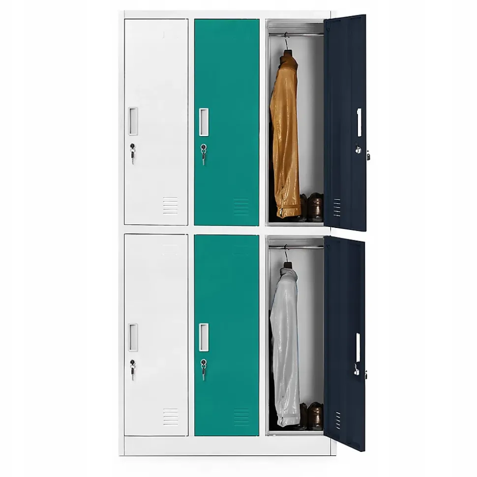 Armoire sociale BHP IGOR, 900 x 1850 x 450 mm multicolore