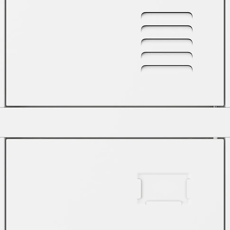 Armoire sociale BHP IGOR, 900 x 1850 x 450 mm blanc