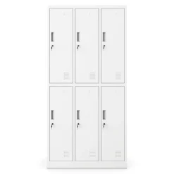 Armoire sociale BHP IGOR, 900 x 1850 x 450 mm blanc