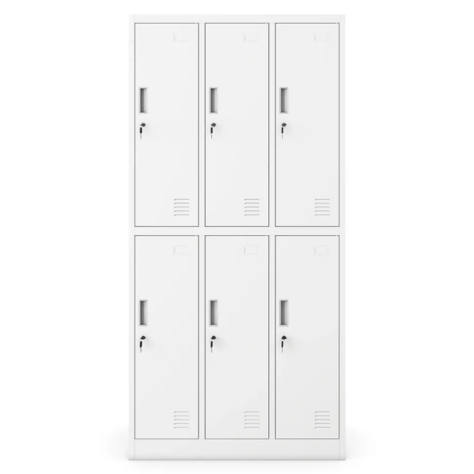Armoire sociale BHP IGOR, 900 x 1850 x 450 mm blanc