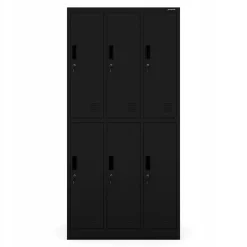 Armoire sociale BHP IGOR, 900 x 1850 x 450 mm noir