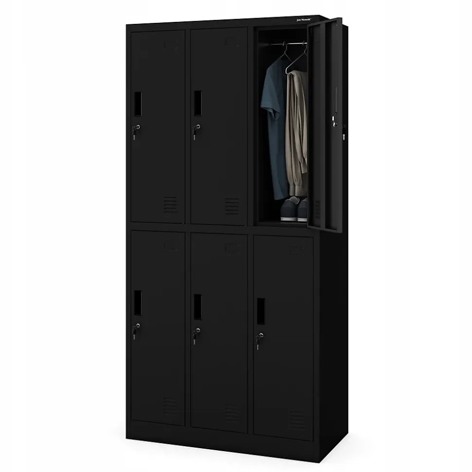 Armoire sociale BHP IGOR, 900 x 1850 x 450 mm noir