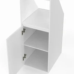 Armoire sous pente 1 porte et 1 niche TOMI 40 x 50 x 70/110 cm blanc