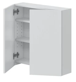 Armoire suspendue de salle de bain 60 cm avec 2 portes coloris blanc - Longueur 60 x Profondeur 16 x Hauteur 60 cm