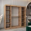 Armoire TOKYO 3 à portes coulissantes H. 200 x L. 200 x P. 62, 2 portes
