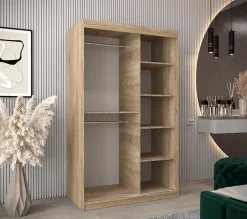Armoire TOKYO 3 à portes coulissantes H. 200 x L. 120 x P. 62, 2 portes