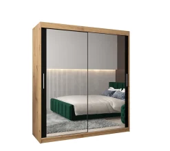 Armoire TOKYO 3 à portes coulissantes H. 200 x L. 120 x P. 62, 2 portes