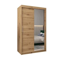 Armoire Tokyo 2 à portes coulissantes H. 200 x L. 120 x P. 62, 2 portes