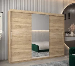 Armoire TOKYO 1 à portes coulissantes H. 200 x L. 250 x P. 62, 3 portes