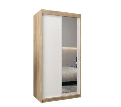 Armoire Tokyo 2 à portes coulissantes H. 200 x L. 100 x P. 62, 2 portes