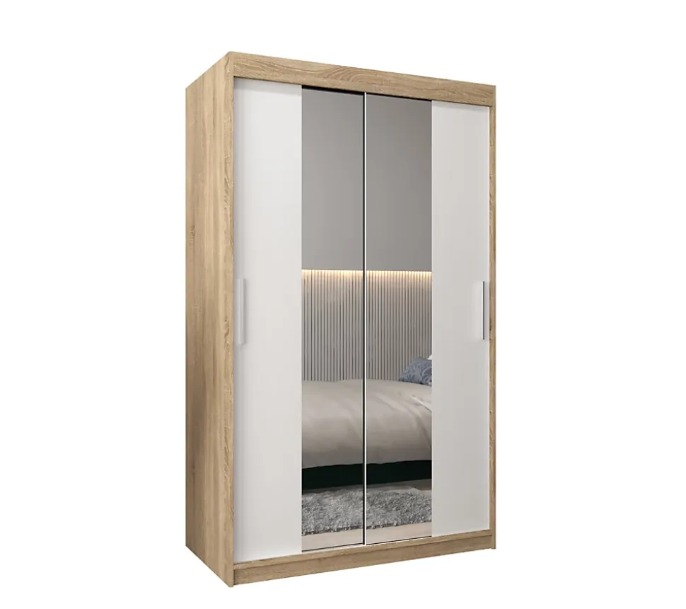 Armoire TOKYO 1 à portes coulissantes H. 200 x L. 120 x P. 62, 2 portes