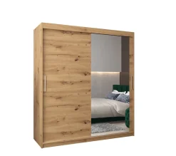 Armoire Tokyo 2 à portes coulissantes H. 200 x L. 180 x P. 62, 2 portes