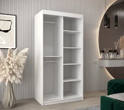 Armoire Tokyo 2 à portes coulissantes H. 200 x L. 100 x P. 62, 2 portes
