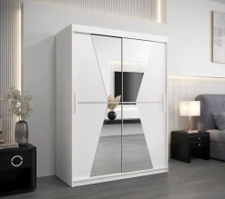 Armoire Tokyo 2 à portes coulissantes H. 200 x L. 150 x P. 62, 2 portes