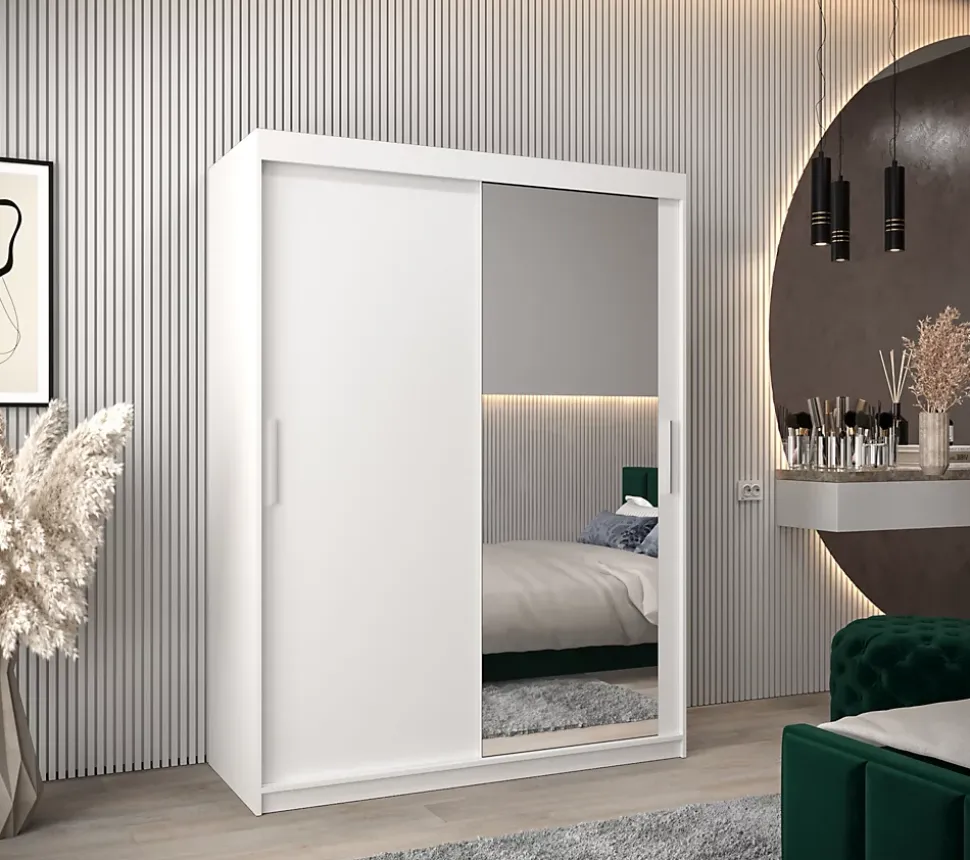 Armoire Tokyo 2 à portes coulissantes H. 200 x L. 150 x P. 62, 2 portes