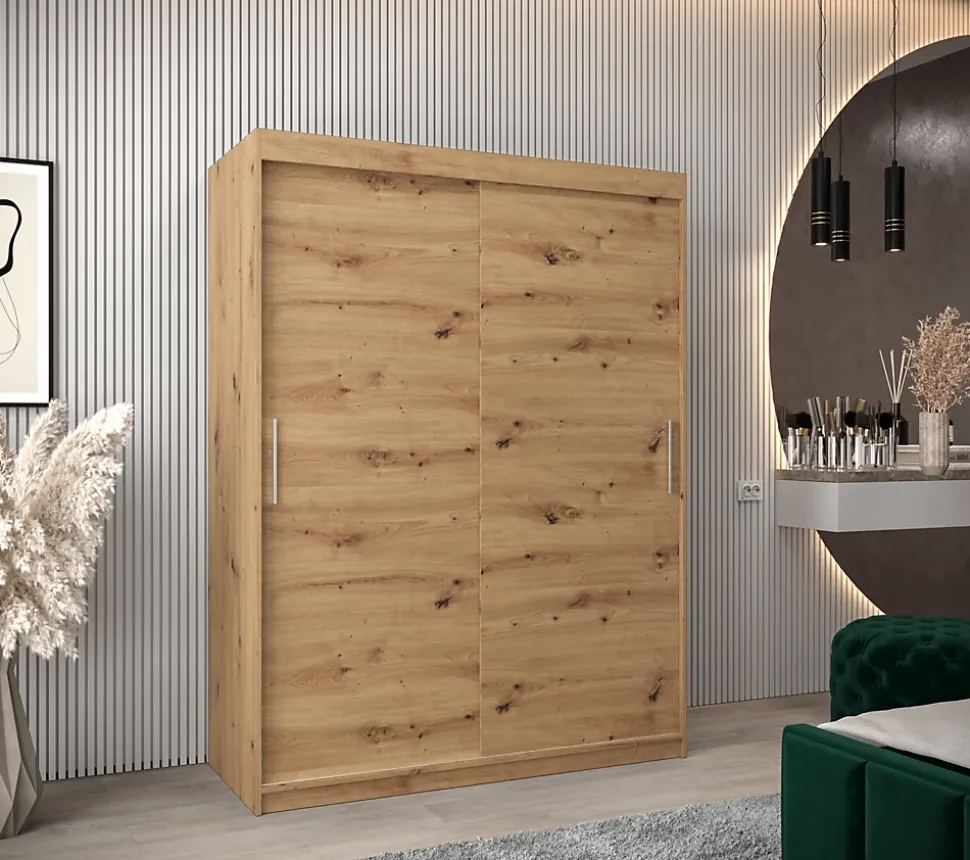 Armoire TOKYO à portes coulissantes H. 200 x L. 150 x P. 62, 2 portes
